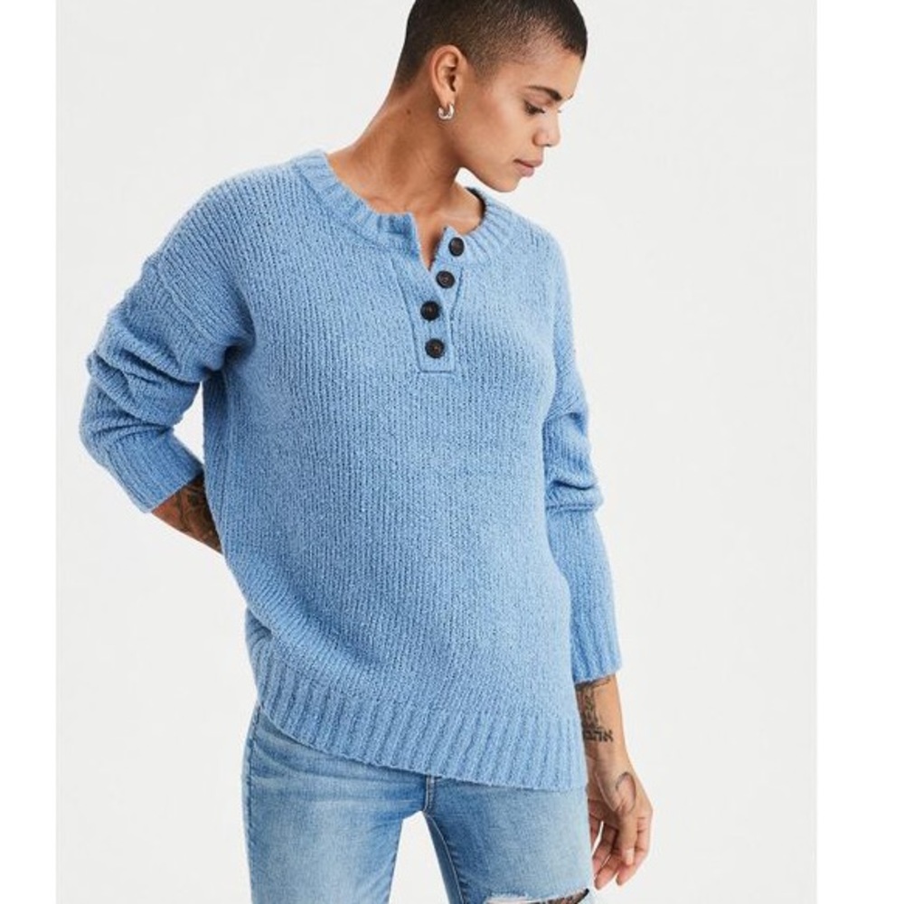 AE Button sweater